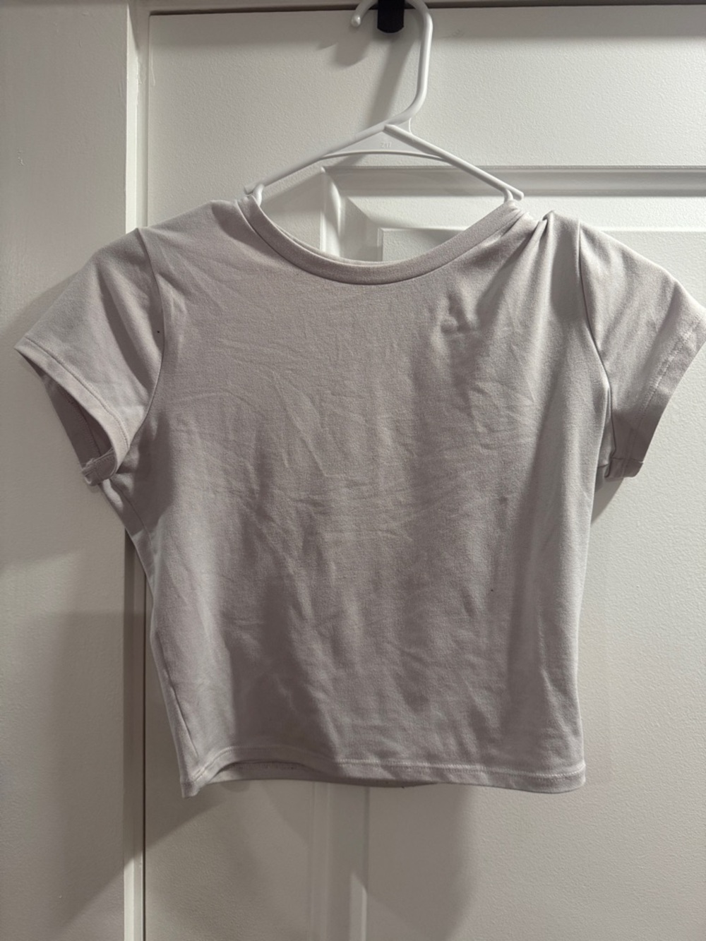 Hollister Soft Crewneck Tee in Light Taupe